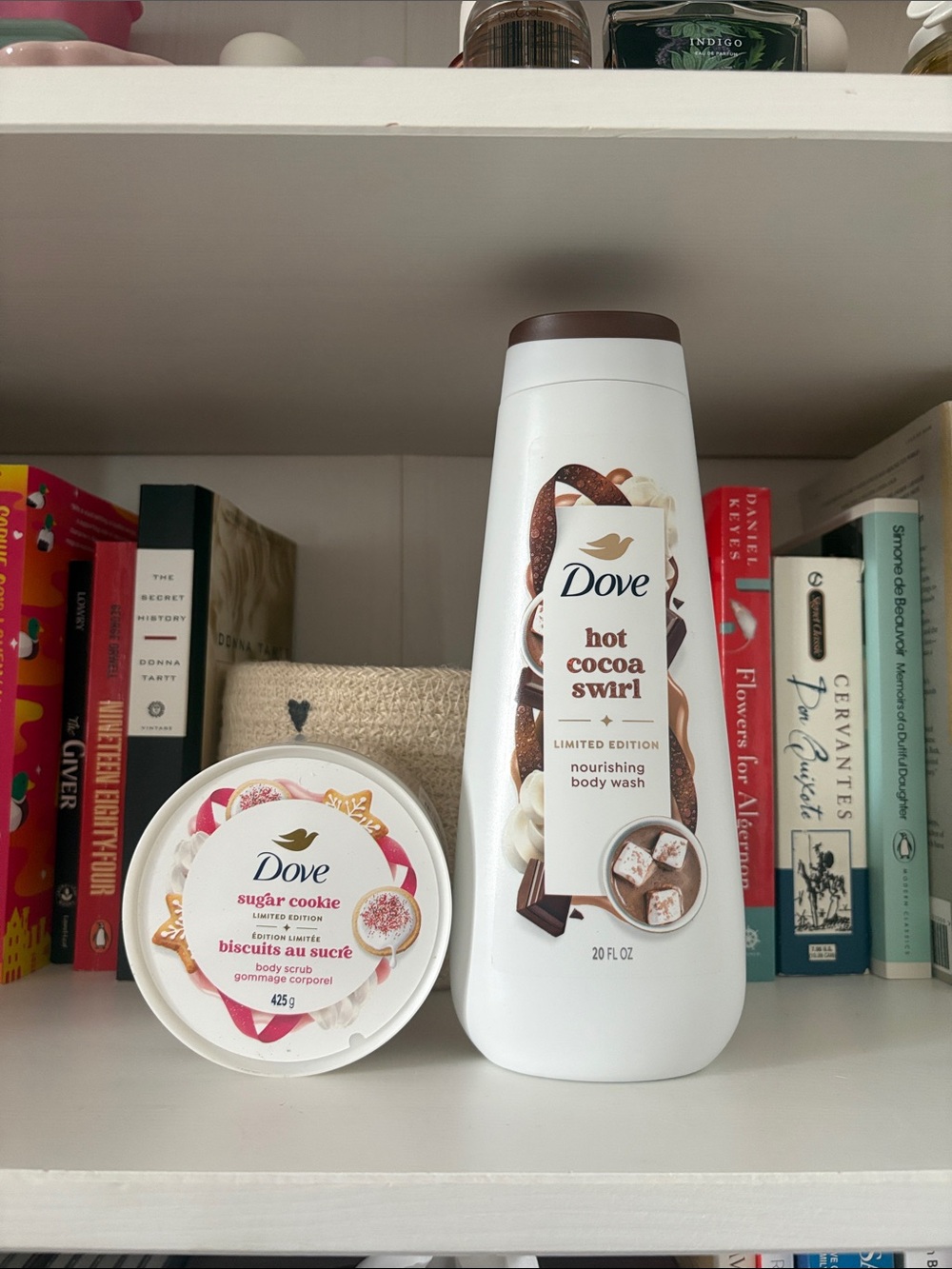 Brand new never used hot cocoa swirl & sugar cookie dove care